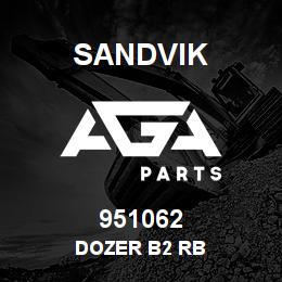 951062 Sandvik DOZER B2 RB | AGA Parts