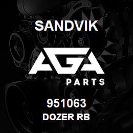 951063 Sandvik DOZER RB | AGA Parts