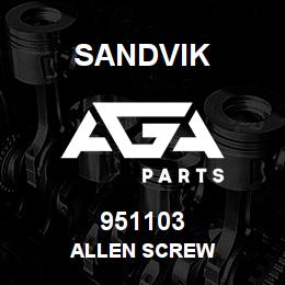 951103 Sandvik ALLEN SCREW | AGA Parts