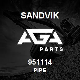 951114 Sandvik PIPE | AGA Parts