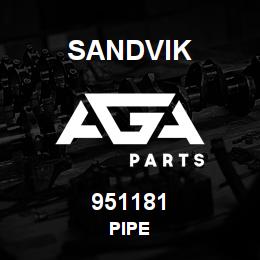 951181 Sandvik PIPE | AGA Parts