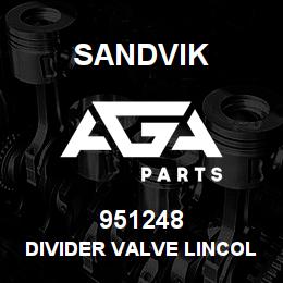 951248 Sandvik DIVIDER VALVE LINCOLN | AGA Parts