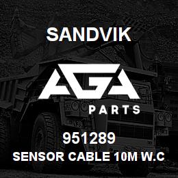 951289 Sandvik SENSOR CABLE 10M W.CONNECTOR | AGA Parts