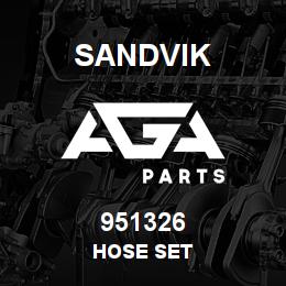951326 Sandvik HOSE SET | AGA Parts