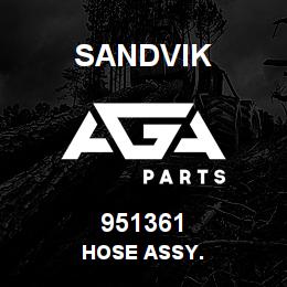 951361 Sandvik HOSE ASSY. | AGA Parts