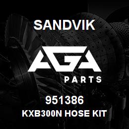 951386 Sandvik KXB300N HOSE KIT | AGA Parts