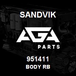 951411 Sandvik BODY RB | AGA Parts