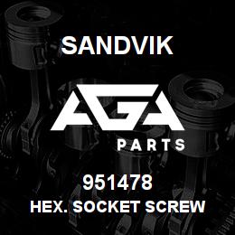 951478 Sandvik HEX. SOCKET SCREW | AGA Parts