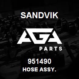 951490 Sandvik HOSE ASSY. | AGA Parts