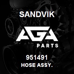 951491 Sandvik HOSE ASSY. | AGA Parts