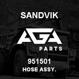 951501 Sandvik HOSE ASSY. | AGA Parts