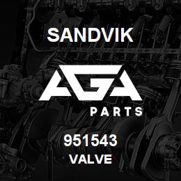 951543 Sandvik VALVE | AGA Parts