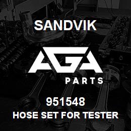 951548 Sandvik HOSE SET FOR TESTER HT-402 | AGA Parts