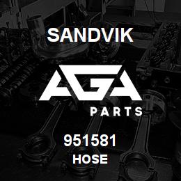 951581 Sandvik HOSE | AGA Parts