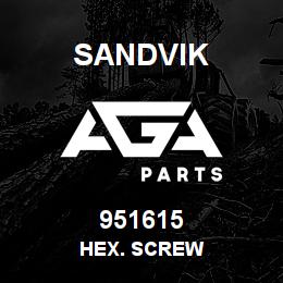 951615 Sandvik HEX. SCREW | AGA Parts