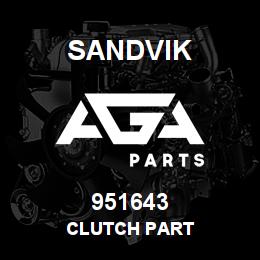 951643 Sandvik CLUTCH PART | AGA Parts