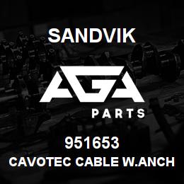 951653 Sandvik CAVOTEC CABLE W.ANCHORAGE L10M | AGA Parts