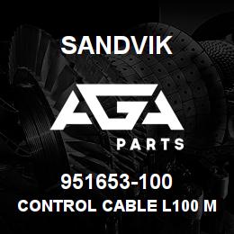 951653-100 Sandvik CONTROL CABLE L100 M | AGA Parts