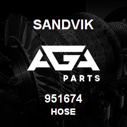 951674 Sandvik HOSE | AGA Parts