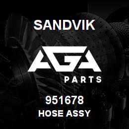 951678 Sandvik HOSE ASSY | AGA Parts