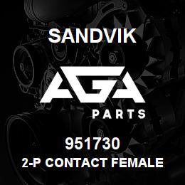 951730 Sandvik 2-P CONTACT FEMALE | AGA Parts