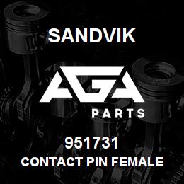 951731 Sandvik CONTACT PIN FEMALE | AGA Parts