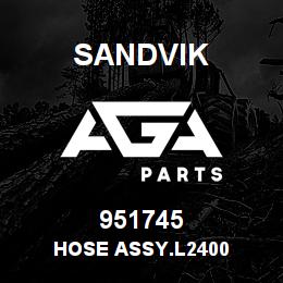 951745 Sandvik HOSE ASSY.L2400 | AGA Parts