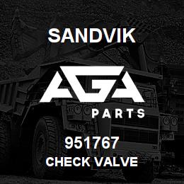 951767 Sandvik CHECK VALVE | AGA Parts