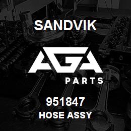 951847 Sandvik HOSE ASSY | AGA Parts