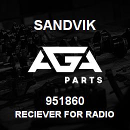 951860 Sandvik RECIEVER FOR RADIO | AGA Parts