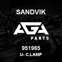 951965 Sandvik U- C.LAMP | AGA Parts