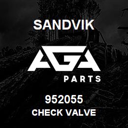952055 Sandvik CHECK VALVE | AGA Parts