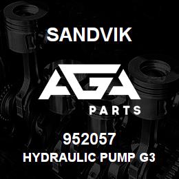 952057 Sandvik HYDRAULIC PUMP G3 | AGA Parts