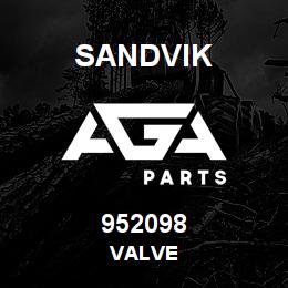 952098 Sandvik VALVE | AGA Parts