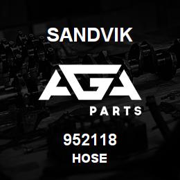 952118 Sandvik HOSE | AGA Parts