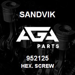 952125 Sandvik HEX. SCREW | AGA Parts