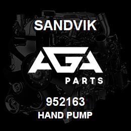 952163 Sandvik HAND PUMP | AGA Parts