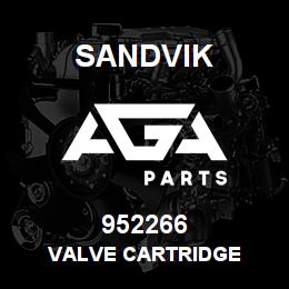 952266 Sandvik VALVE CARTRIDGE | AGA Parts