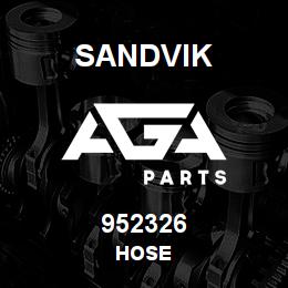 952326 Sandvik HOSE | AGA Parts