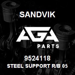 9524118 Sandvik STEEL SUPPORT r/b 05807923 (P) RB | AGA Parts