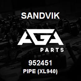 952451 Sandvik PIPE (XL940) | AGA Parts