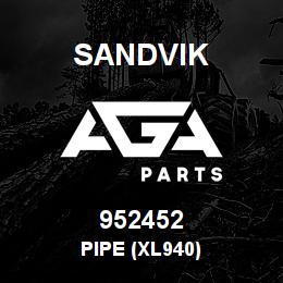 952452 Sandvik PIPE (XL940) | AGA Parts