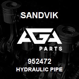 952472 Sandvik HYDRAULIC PIPE | AGA Parts