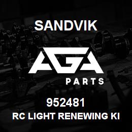 952481 Sandvik RC LIGHT RENEWING KIT | AGA Parts