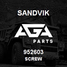 952603 Sandvik SCREW | AGA Parts
