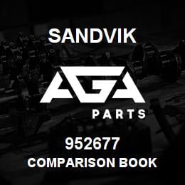 952677 Sandvik COMPARISON BOOK | AGA Parts