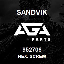 952706 Sandvik HEX. SCREW | AGA Parts