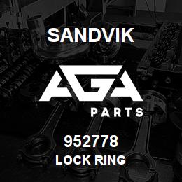 952778 Sandvik LOCK RING | AGA Parts