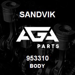953310 Sandvik BODY | AGA Parts