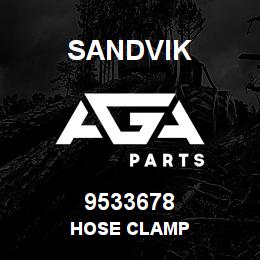 9533678 Sandvik HOSE CLAMP | AGA Parts